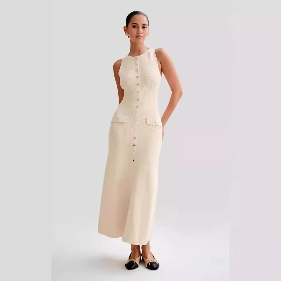 Apolline | Knit Button Dress