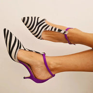 Elle - Zebra pattern stilettoes