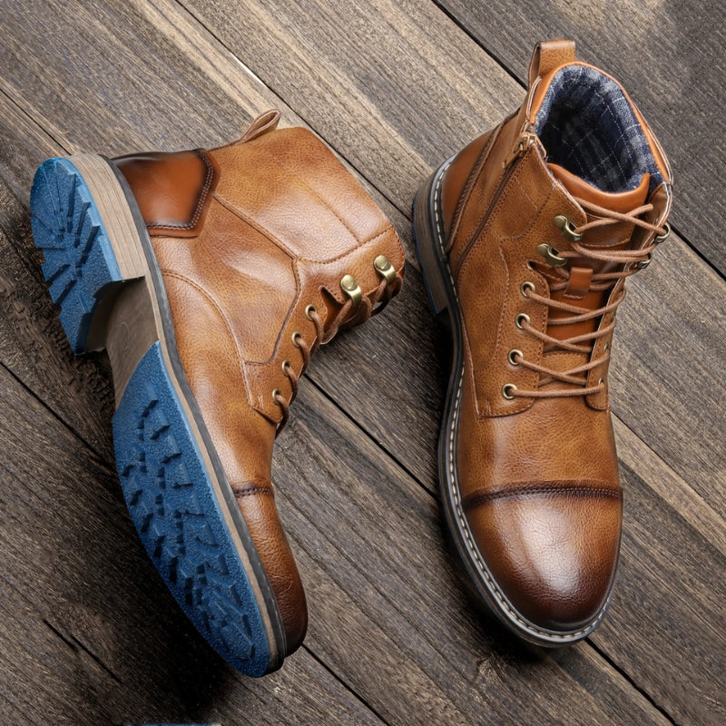 Aaron - Handcrafted Premium Leather Oxford Boots