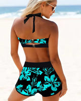 Sherrie - High Waist Floral Print Swimsuit
