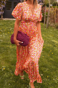 Sandra - Elegant V-Neck Maxi Dress