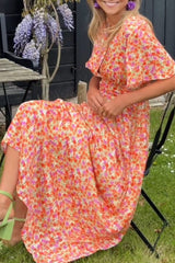 Sandra - Elegant V-Neck Maxi Dress