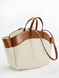 Daria | Two-Tone Canvas Tote