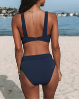Hilde - Plain High Waist Swimsuit