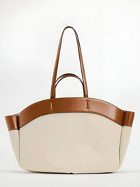 Daria | Two-Tone Canvas Tote
