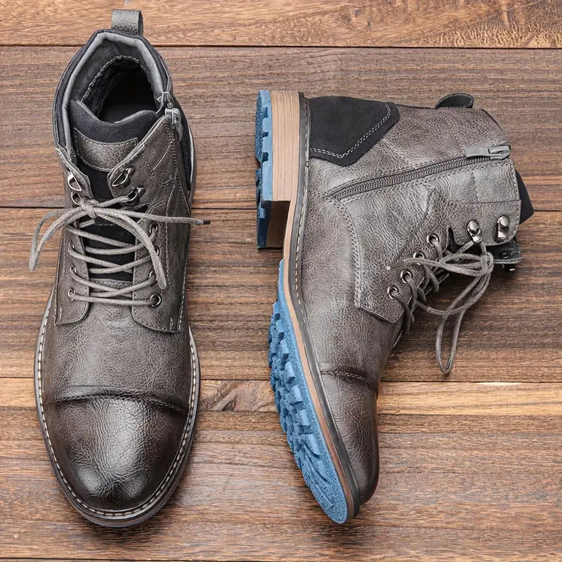 Aaron - Handcrafted Premium Leather Oxford Boots