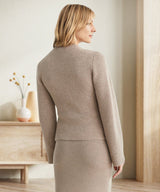 Margery - Elegant wool cardigan with button placket