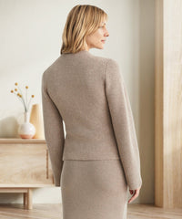Margery - Elegant wool cardigan with button placket