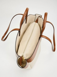 Daria | Two-Tone Canvas Tote