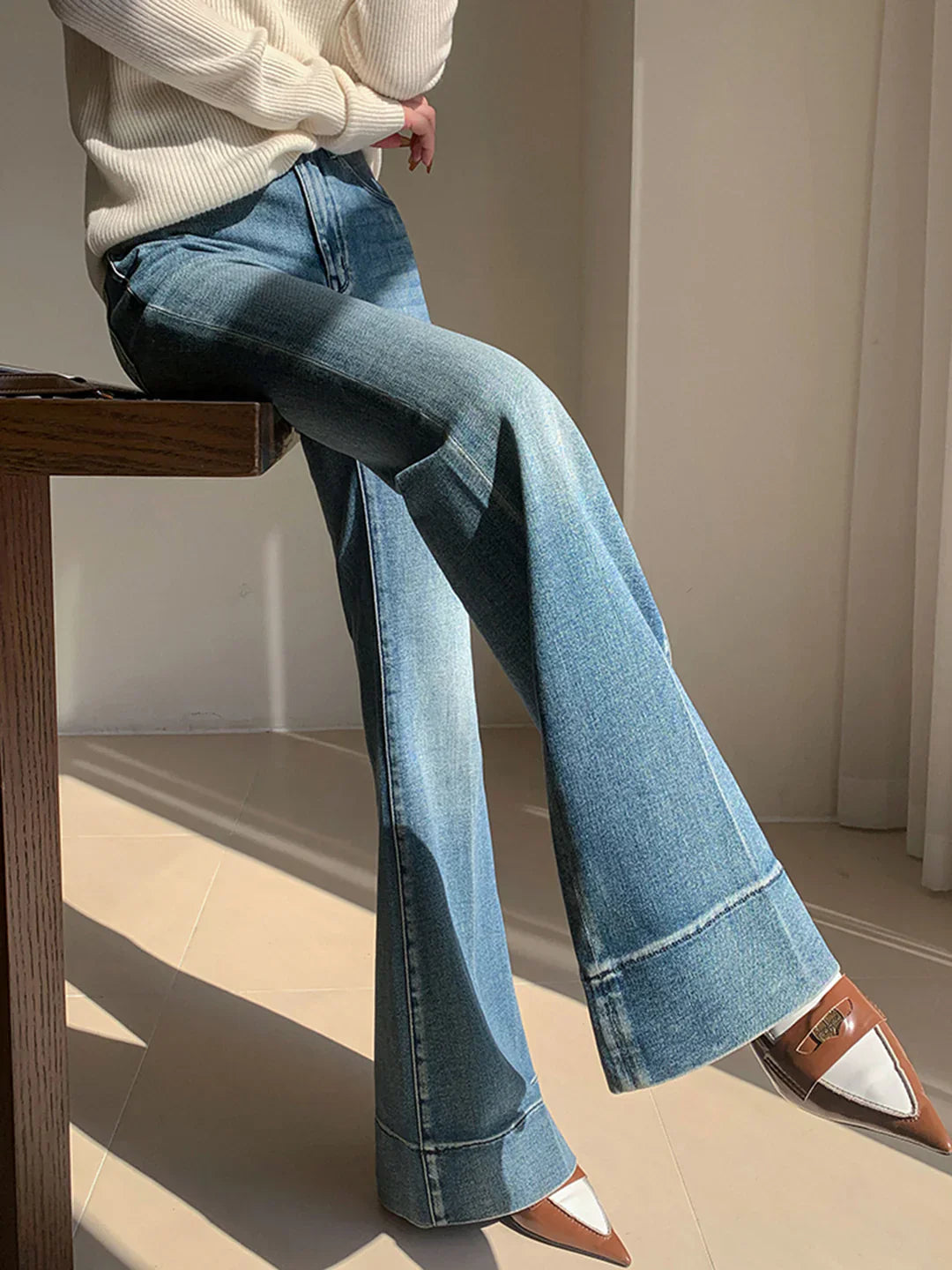 Lana | Flared Denim Jeans