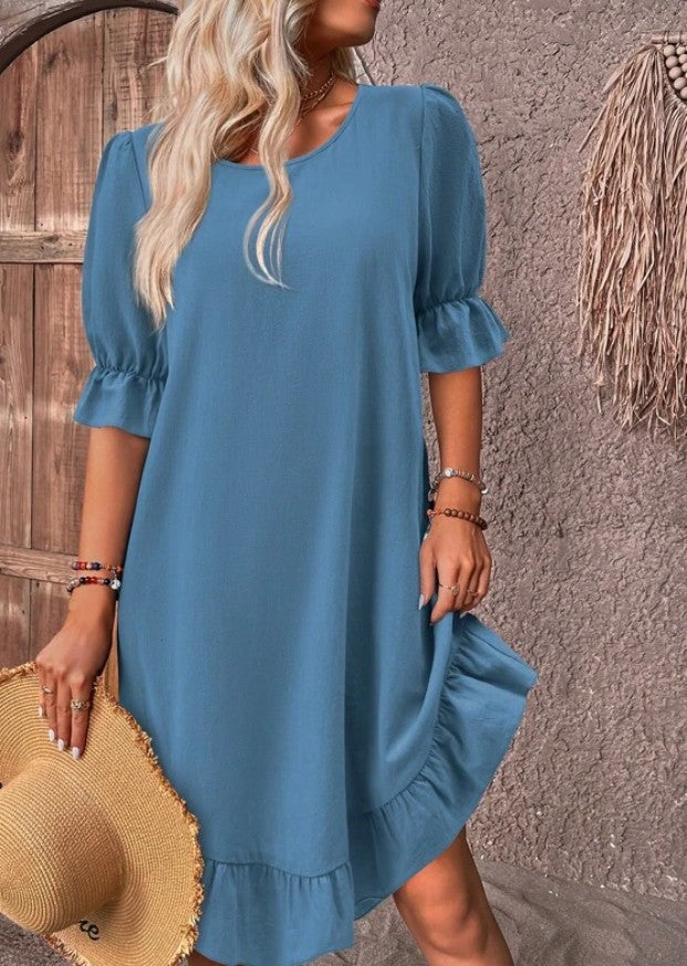 Isolde - Chic Ruffle Hem Dress