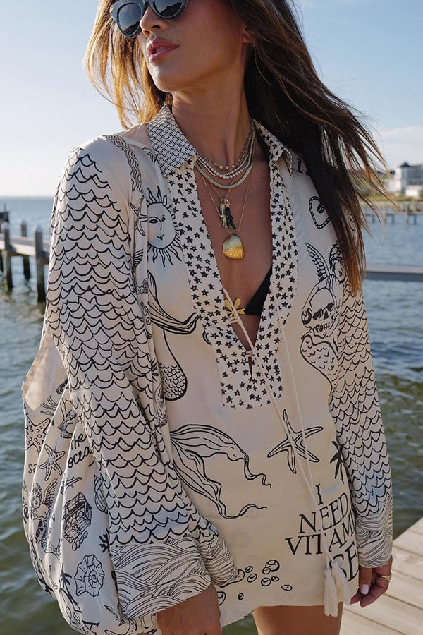 Torrin | Printed Beach Tunic Set