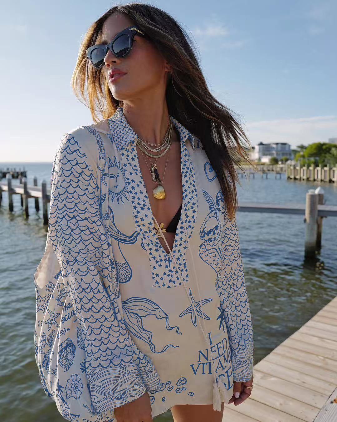 Torrin | Printed Beach Tunic Set