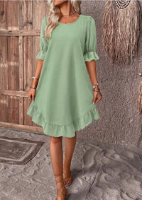 Isolde - Chic Ruffle Hem Dress