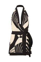 Amara | Halter Wrap Mini Dress