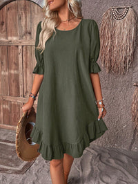 Isolde - Chic Ruffle Hem Dress