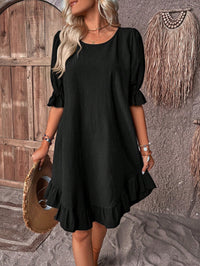Isolde - Chic Ruffle Hem Dress