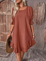 Isolde - Chic Ruffle Hem Dress