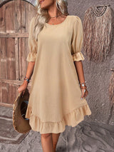 Isolde - Chic Ruffle Hem Dress