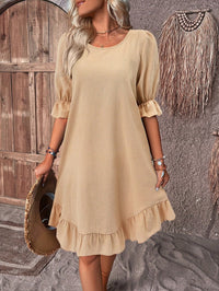 Isolde - Chic Ruffle Hem Dress