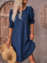 Isolde - Chic Ruffle Hem Dress