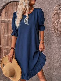 Isolde - Chic Ruffle Hem Dress