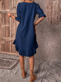 Isolde - Chic Ruffle Hem Dress