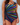 Rita - Stylish swimsuit with vibrant stripes