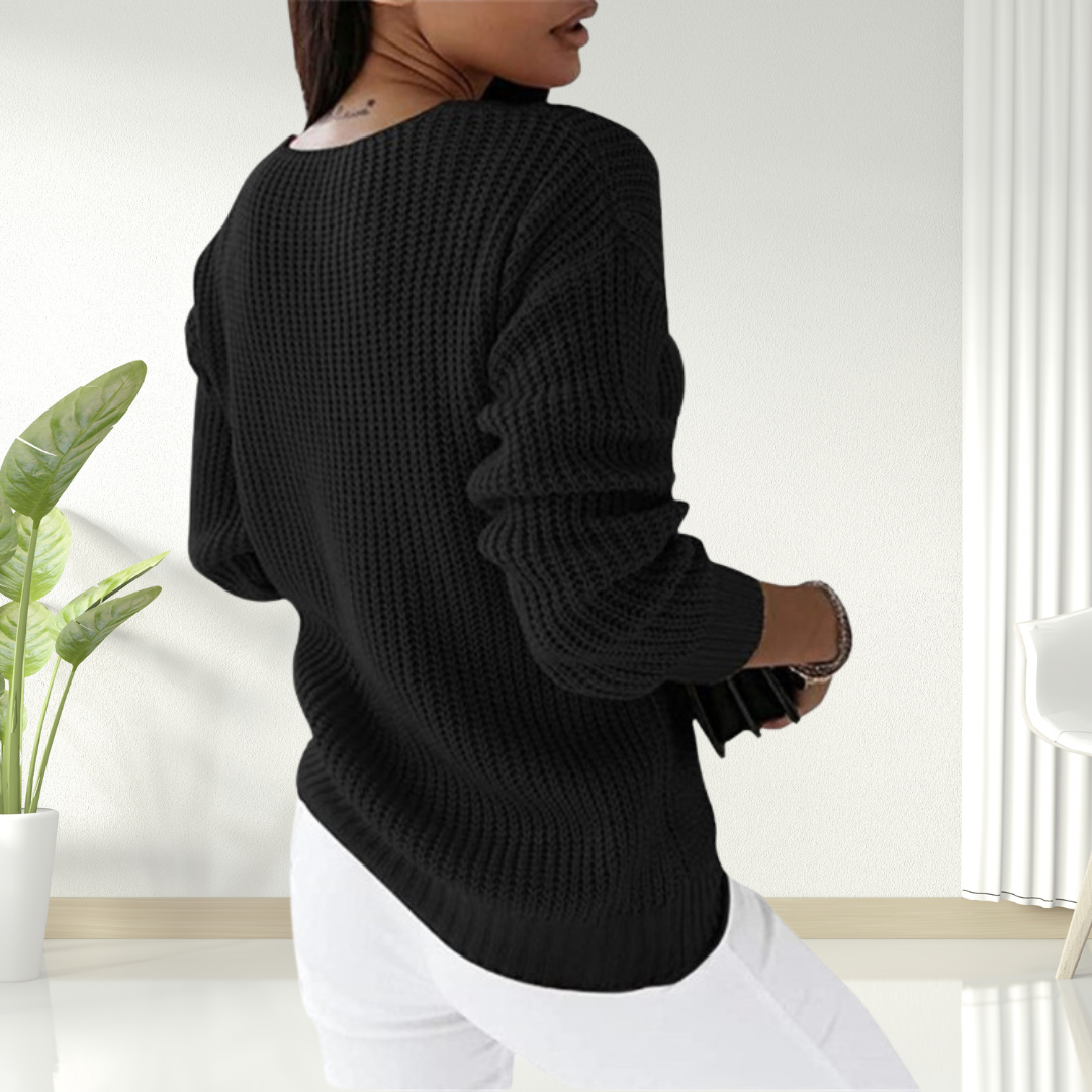 Alyssa - Cozy Cable Knit Sweater