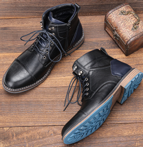 Aaron - Handcrafted Premium Leather Oxford Boots