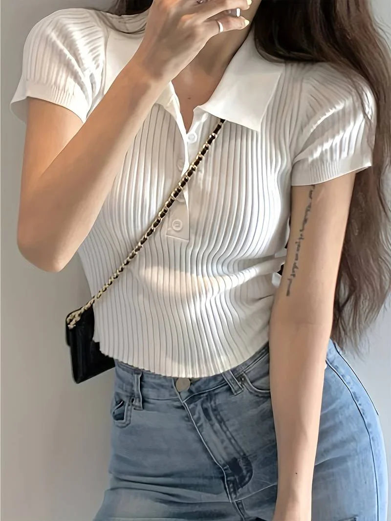 Rosalia | Classic Knit Polo
