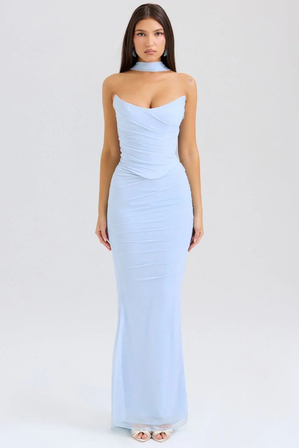 Evelina | Ruched Strapless Gown