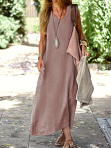 Mia - Classic V-Neck  Dress