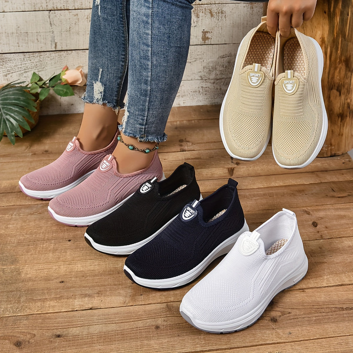 Janie - Orthopedic Women’s Slip-On Sneakers