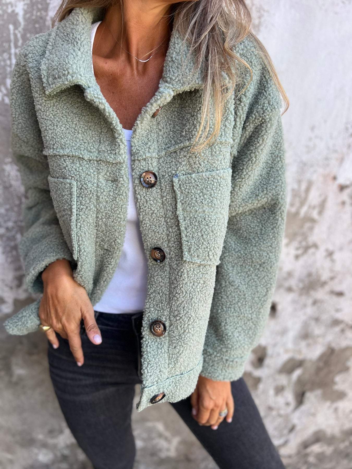 Ava - Cozy Crewneck Cardigan
