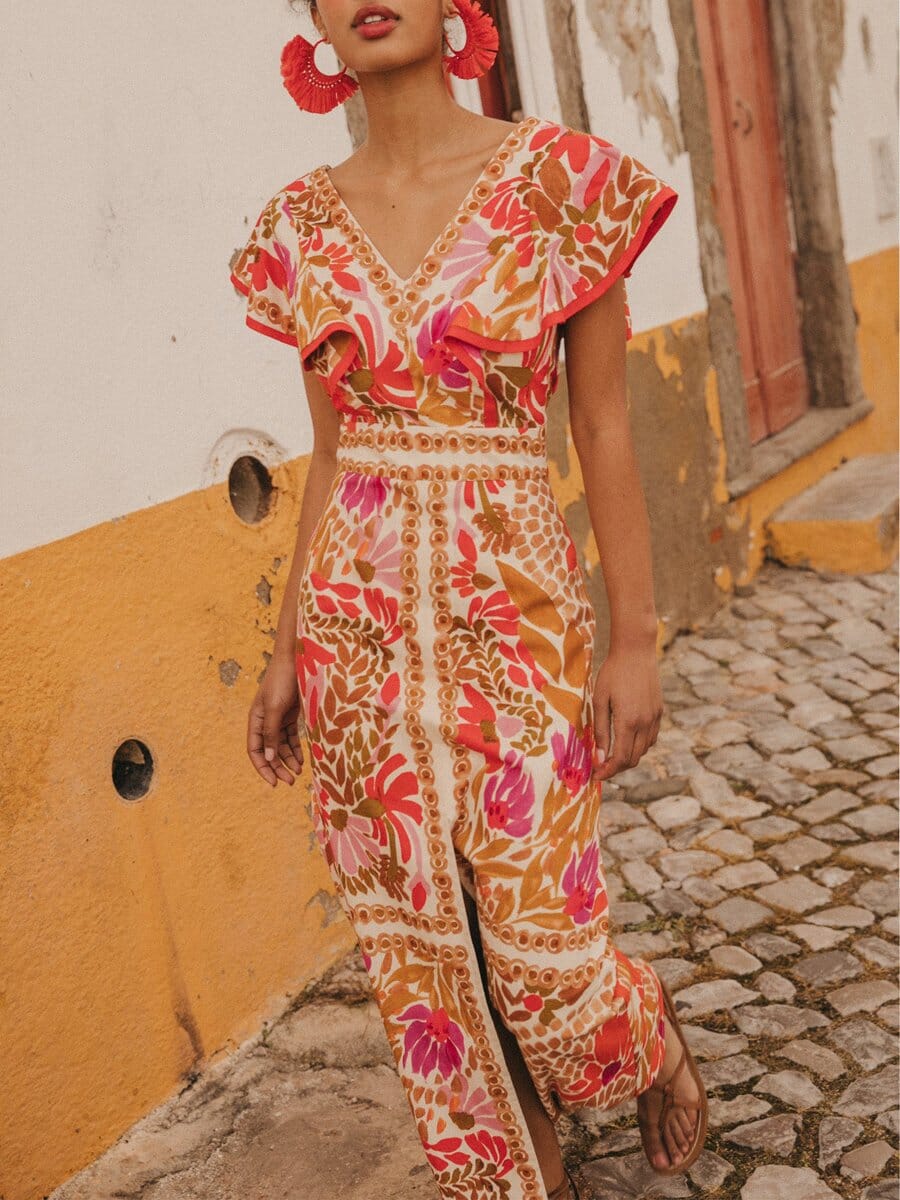 Olivia - Colorful Maxi Dress