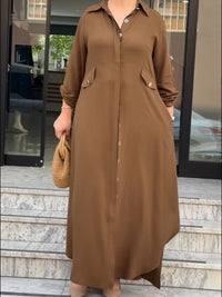 The Aria Set – Casual Long Dress with Pants Set