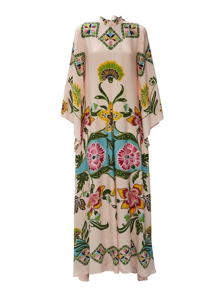 Evelynn - Exquisite Sunshine Floral Print Flowing Dress