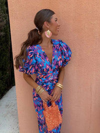 Anneg - Retro print dress