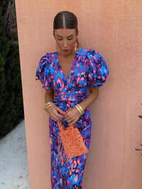 Anneg - Retro print dress