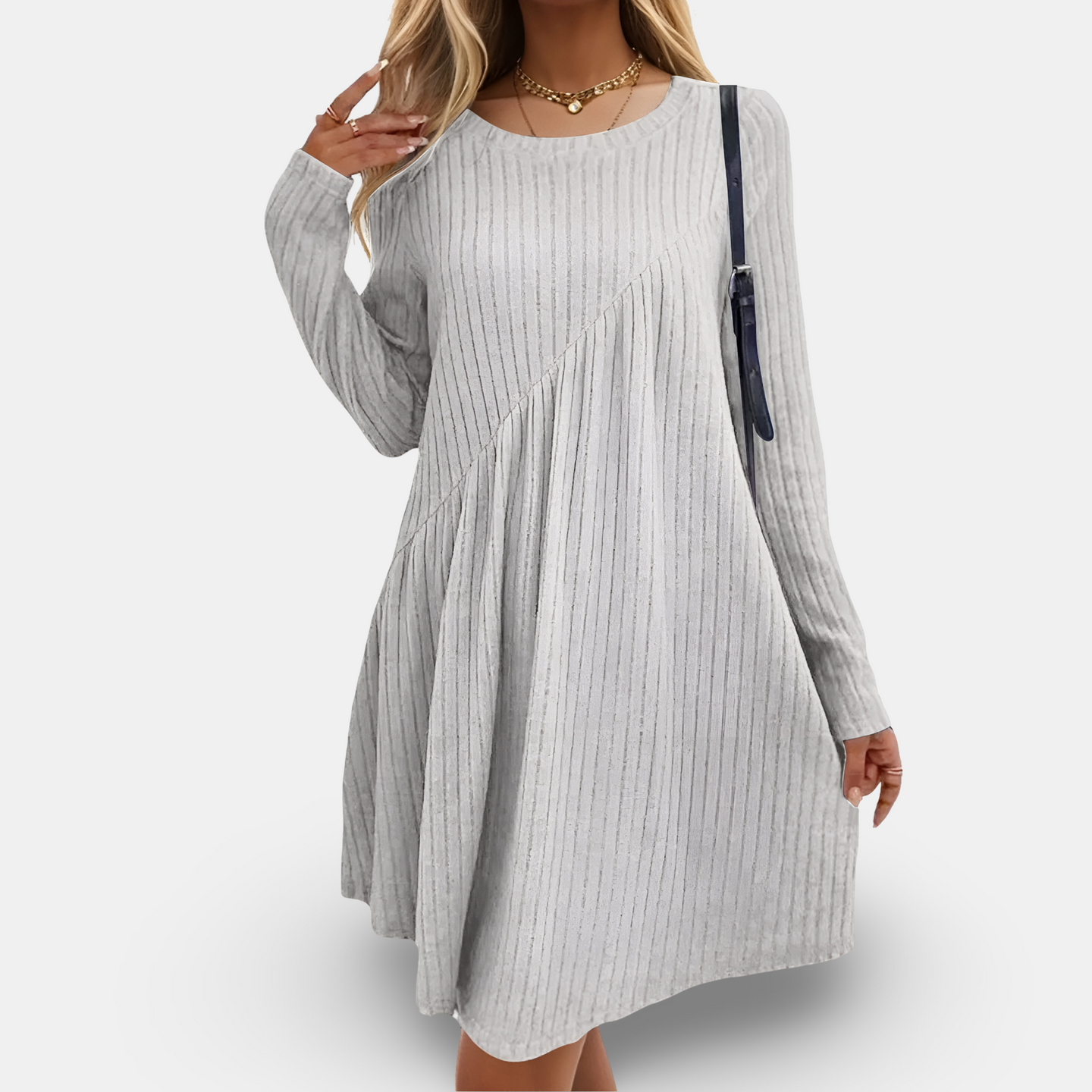 Clarita - Soft & comfortable dress with long sleeves