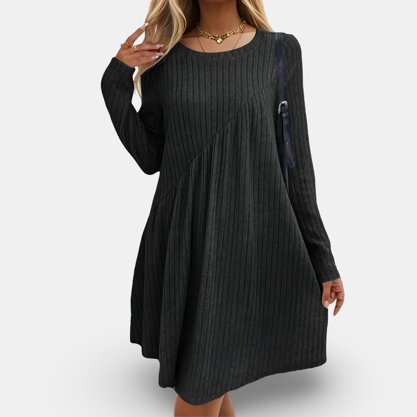 Clarita - Soft & comfortable dress with long sleeves