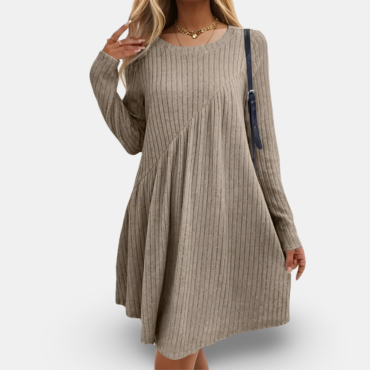 Clarita - Soft & comfortable dress with long sleeves