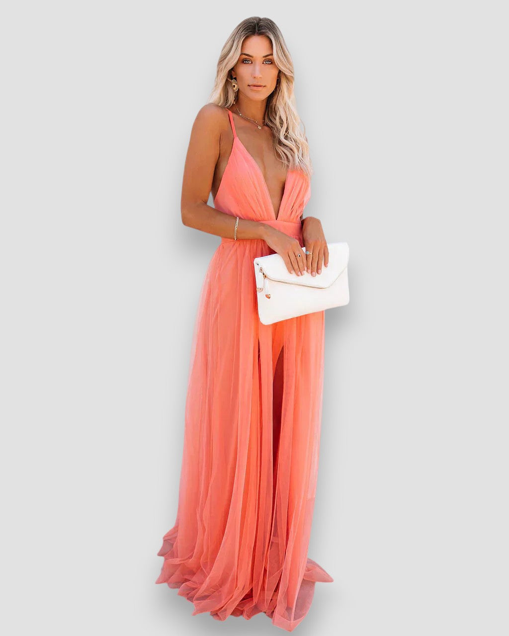 Lore - Elegant Maxi dress with v-neck
